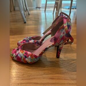 Floral Pink Women's Heels